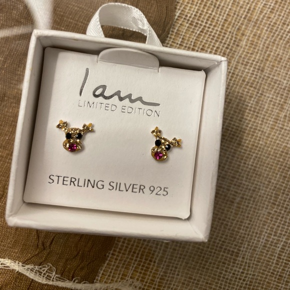I am Jewelry - **GIFTED** I am LIMITED EDITION STERLING SILVER 925 reindeer earrings 🤶🎅🦌🎄❄️